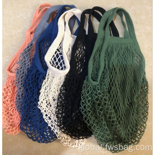 Black Handbag Reusable String Shopping Bag Cotton Shopping Bag Supplier